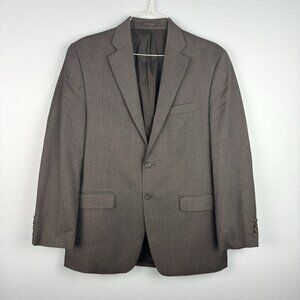 Lauren Ralph Lauren Blazer Men 40 R‎ Charcoal Gray Wool Classic Suit Jacket FLAW